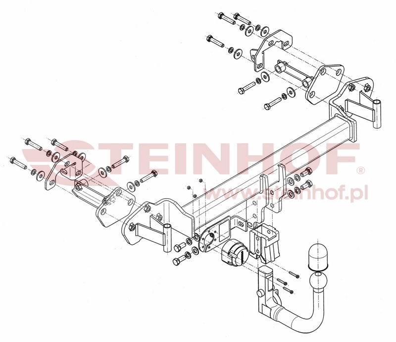 BMW 3 Series 4D
(E46) Tow Bar (1998-2005) B-069