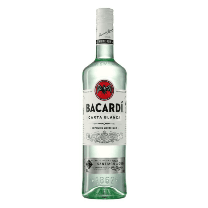W/BACARDI RUM 37.5% 0.7L/6