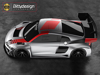 Bitty Design AR8-GT3 1:8 GT Body for LWB uncut unpainted (1mm) Bitty Design AR8-GT3 1:8 GT Body for LWB uncut unpainted (1mm)