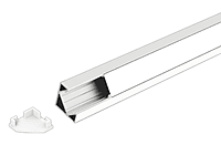 ALS Led Profile Surface Corner White 2m ALS Led Profile Surface Corner White 2m