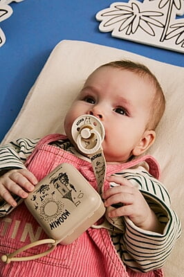 Bibs Moomin Gift Set Soothe & Go Latex Size 2 Vanilla
