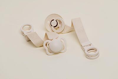 Bibs Pacifier Clip Loop Blush Bibs Pacifier Clip Loop Blush
