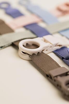 Bibs Pacifier Clip Loop Sage