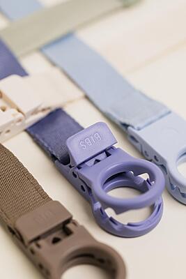 Bibs Pacifier Clip Loop Sage