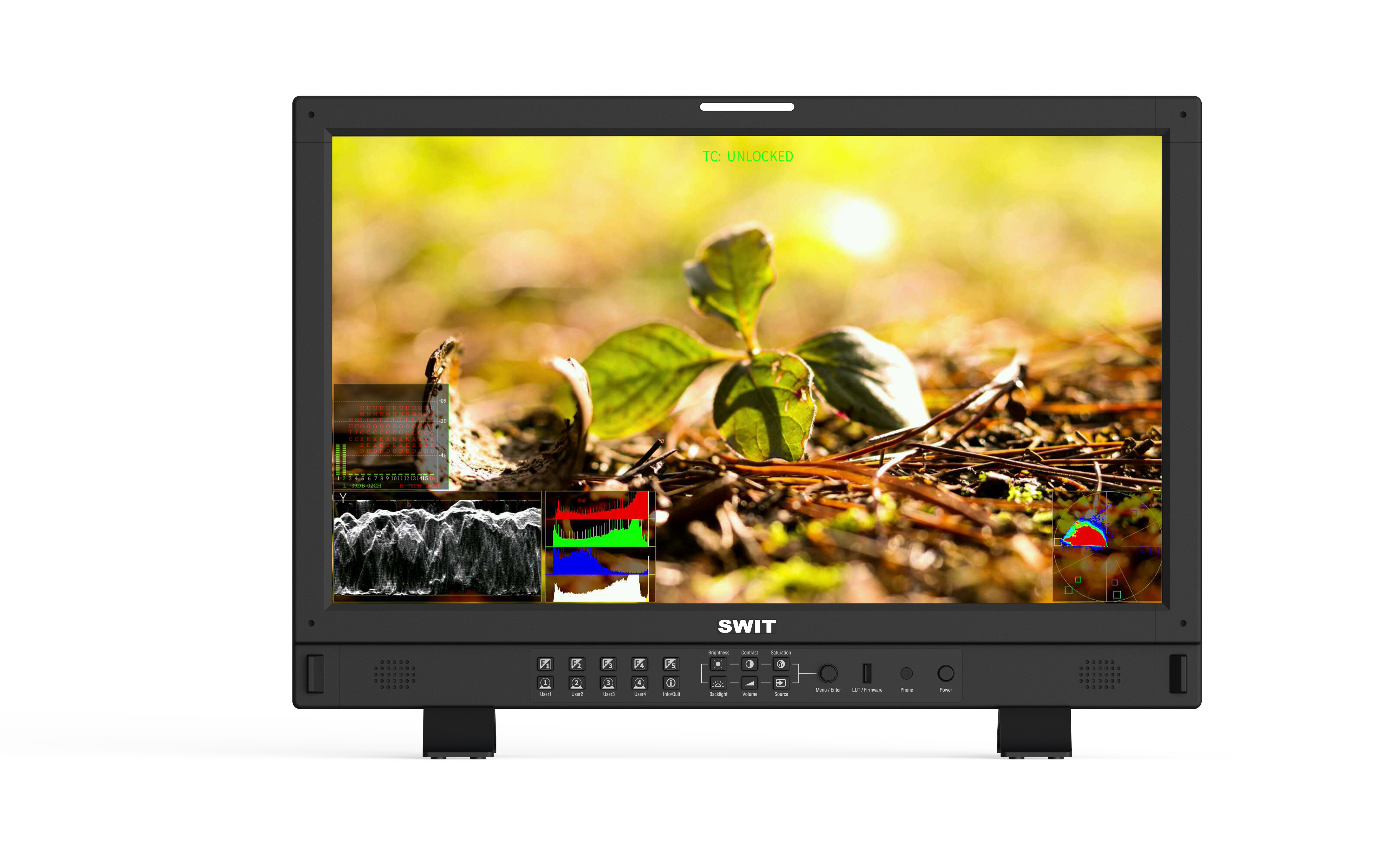 BM-U245HDR | 23.8" 8K High-Bright 4x12GSDI HDR Zero-Delay Reference UHD Monitor with Auto-Calibration