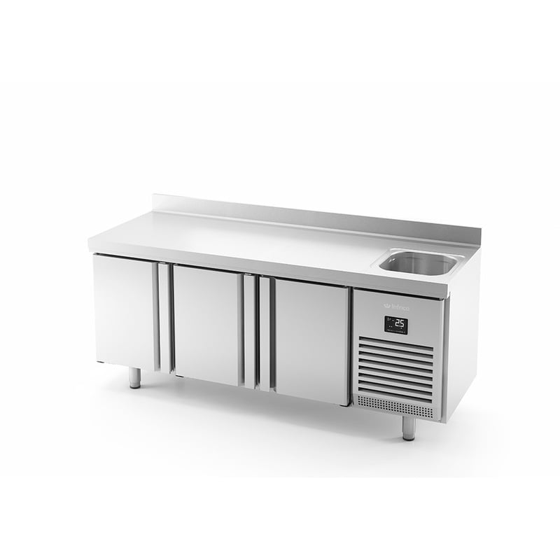 Mesa refrigerada con fregadero BMPPF 2000 II
