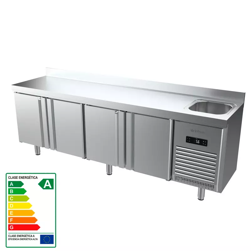 Mesa refrigerada con fregadero Fondo 60 BMPPF 2500 II