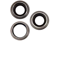 iPhone 15 Pro - Replacement Camera Lens Set With Frame - Natural Titanium