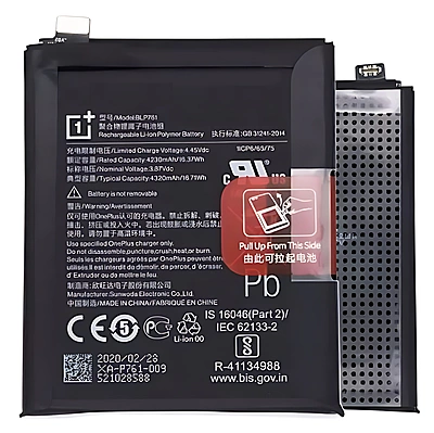 Genuine OnePlus 8 - Replacement Battery BLP761 4320mAh - 1031100014 - Authorised