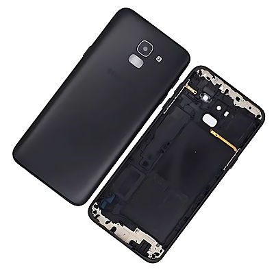 For Samsung Galaxy J6 2018 (J600) - Replacement Battery Cover , Rear Housing With Buttons - Grey