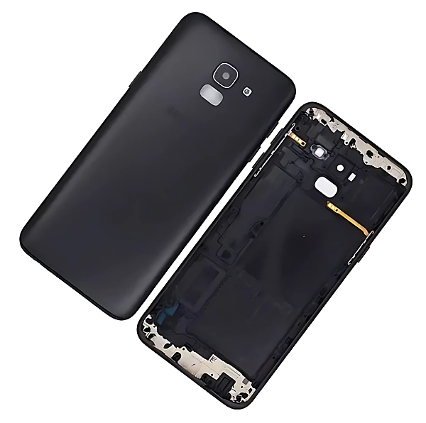 For Samsung Galaxy J6 2018 (J600) - Replacement Battery Cover , Rear Housing With Buttons - Grey
