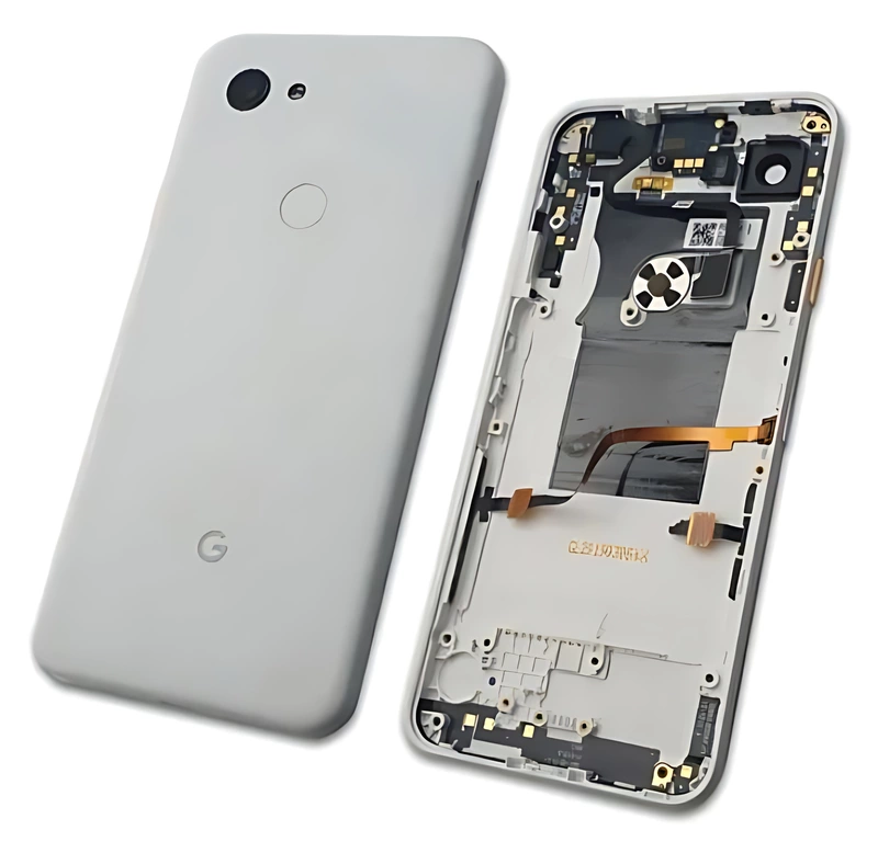 Genuine Google Pixel 3a - Replacement Battery Cover , Rear Housing With Camera Lens - White - Original (Grade C)