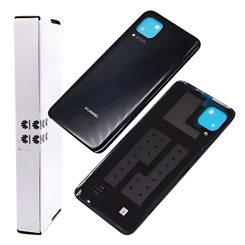 For Huawei P40 Lite - Replacement Battery Cover , Rear Panel - Black - Service Pack - 02353MVD