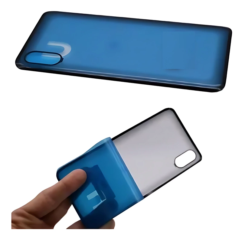 Genuine Xiaomi Mi 8 - Replacement Battery Cover , Rear Panel With Adhesive - Clear , Transparent - Original