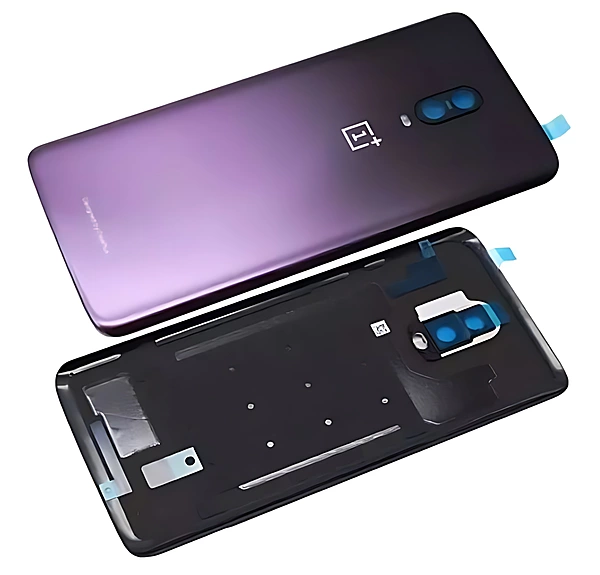 Genuine OnePlus 6T - Replacement Battery Cover , Rear Panel With Adhesive - Thunder Purple - Authorised