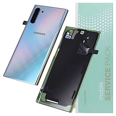 For Samsung Note 10 , N970 - Replacement Battery Cover , Rear Panel With Camera Lens - Aura Glow - - Service Pack - GH82 - 20528C