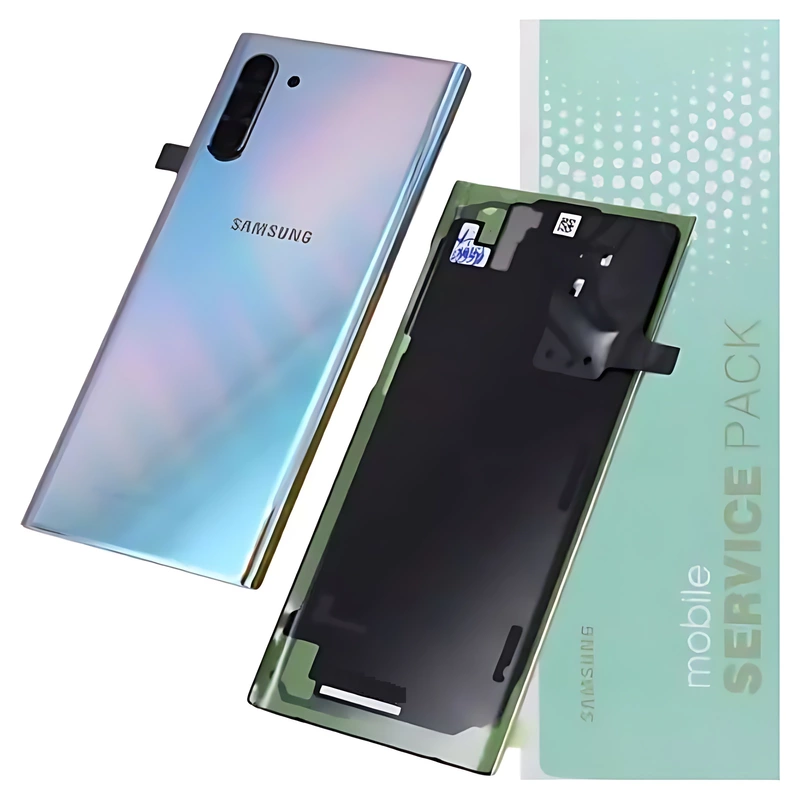 For Samsung Note 10 , N970 - Replacement Battery Cover , Rear Panel With Camera Lens - Aura Glow - - Service Pack - GH82 - 20528C