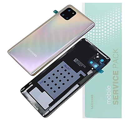 For Samsung Note 10 Lite , N770 - Replacement Battery Cover , Rear Panel With Camera Lens - Aura Glow - Service Pack - GH82 - 21972B