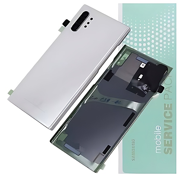 For Samsung Note 10 Plus , N975 ,N976 - Replacement Battery Cover , Rear Panel With Camera Lens - Aura White - Service Pack - GH82 - 20588B