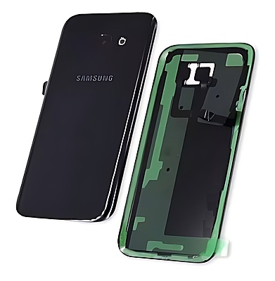 For Samsung Galaxy A7 2017 , A720 - Replacement Battery Cover , Rear Panel With Camera Lens - Black - (Grade A)