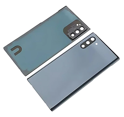 For Samsung Galaxy Note 10 , N970 - Replacement Battery Cover , Rear Panel With Camera Lens - Black