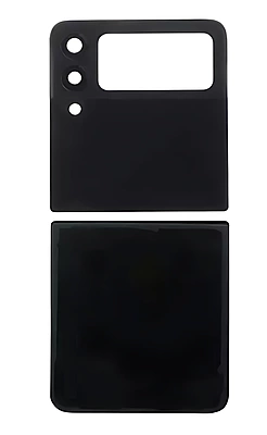Samsung Z Flip 3 , F711 - Replacement Battery Cover , Rear Panel With Camera Lens - Black