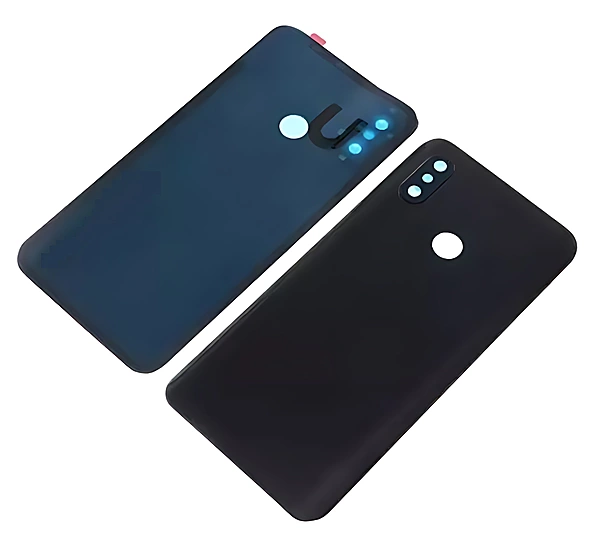 Xiaomi Mi 8 - Replacement Battery Cover , Rear Panel With Camera Lens - Black