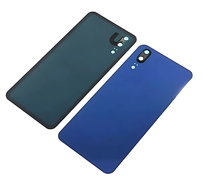 For Huawei P20 - Replacement Battery Cover , Rear Panel With Camera Lens - Blue