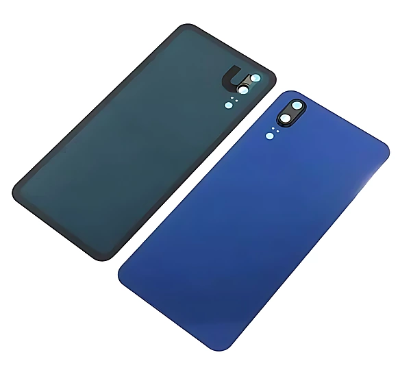 For Huawei P20 - Replacement Battery Cover , Rear Panel With Camera Lens - Blue
