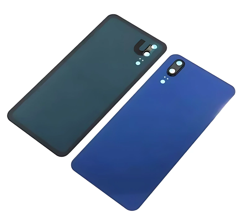 For Huawei P20 - Replacement Battery Cover , Rear Panel With Camera Lens - Blue