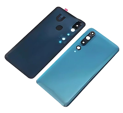 Xiaomi Mi 10 - Replacement Battery Cover , Rear Panel With Camera Lens - Blue