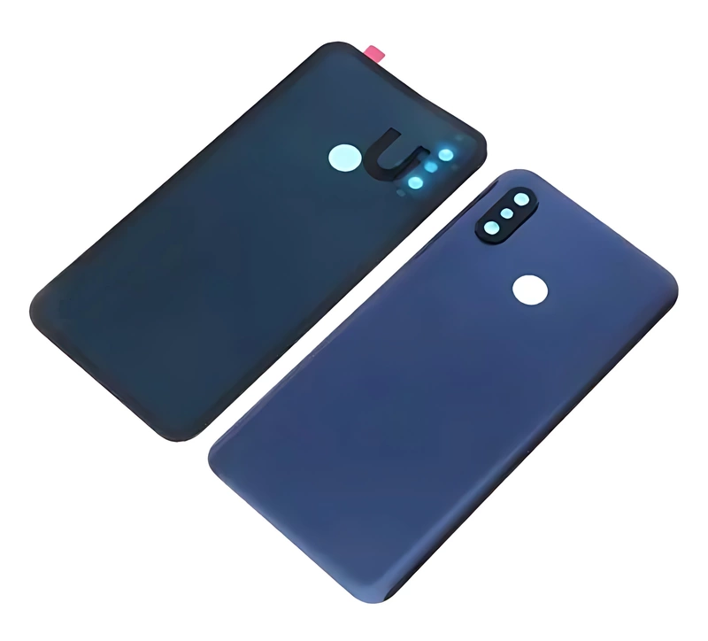 Xiaomi Mi 8 - Replacement Battery Cover , Rear Panel With Camera Lens - Blue