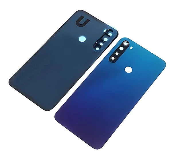 Xiaomi Redmi Note 8 - Replacement Battery Cover , Rear Panel With Camera Lens - Blue
