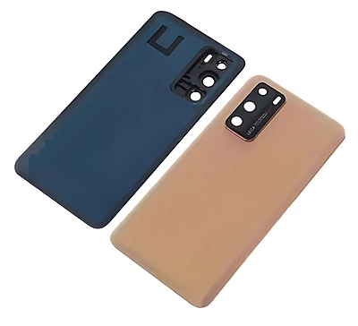 For Huawei P40 - Replacement Battery Cover , Rear Panel With Camera Lens - Gold