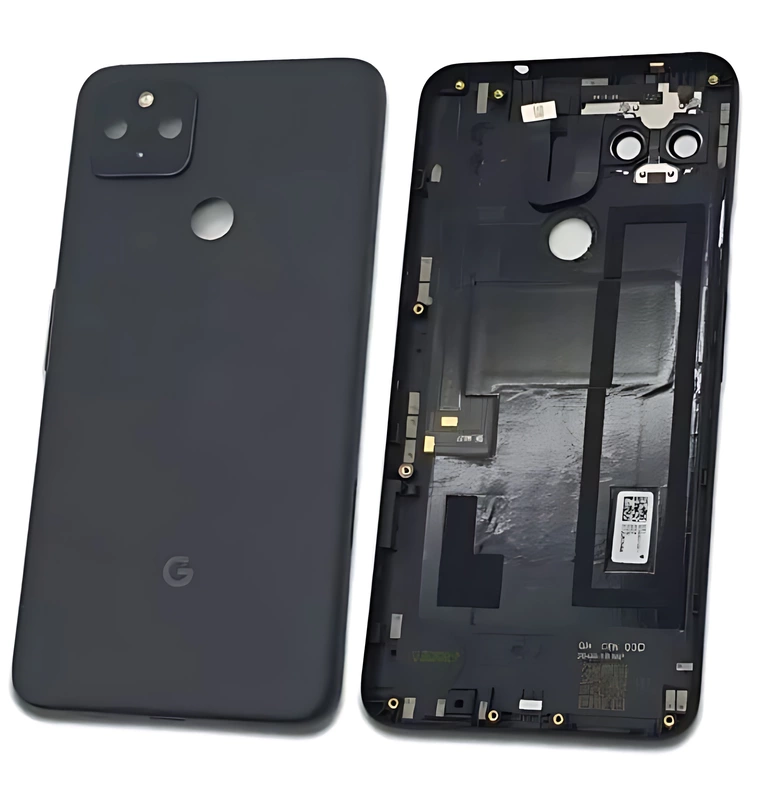 For Google Pixel 4a (5G) - Replacement Battery Cover , Rear Panel With Camera Lens - Just Black - (Grade A Plus)