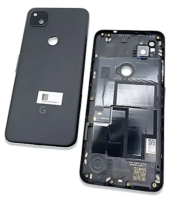 For Google Pixel 4a (5G) - Replacement Battery Cover , Rear Panel With Camera Lens - Just Black - (Grade C)