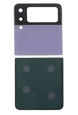 Samsung Z Flip 3 , F711 - Replacement Battery Cover , Rear Panel With Camera Lens - Purple