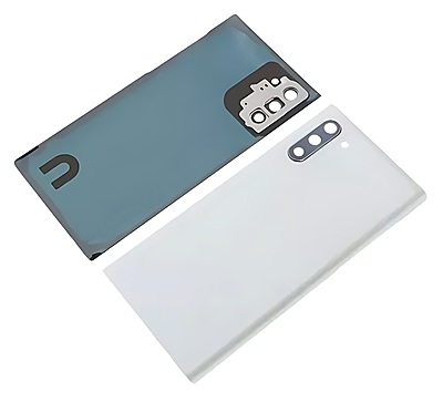 For Samsung Galaxy Note 10 , N970 - Replacement Battery Cover , Rear Panel With Camera Lens - White