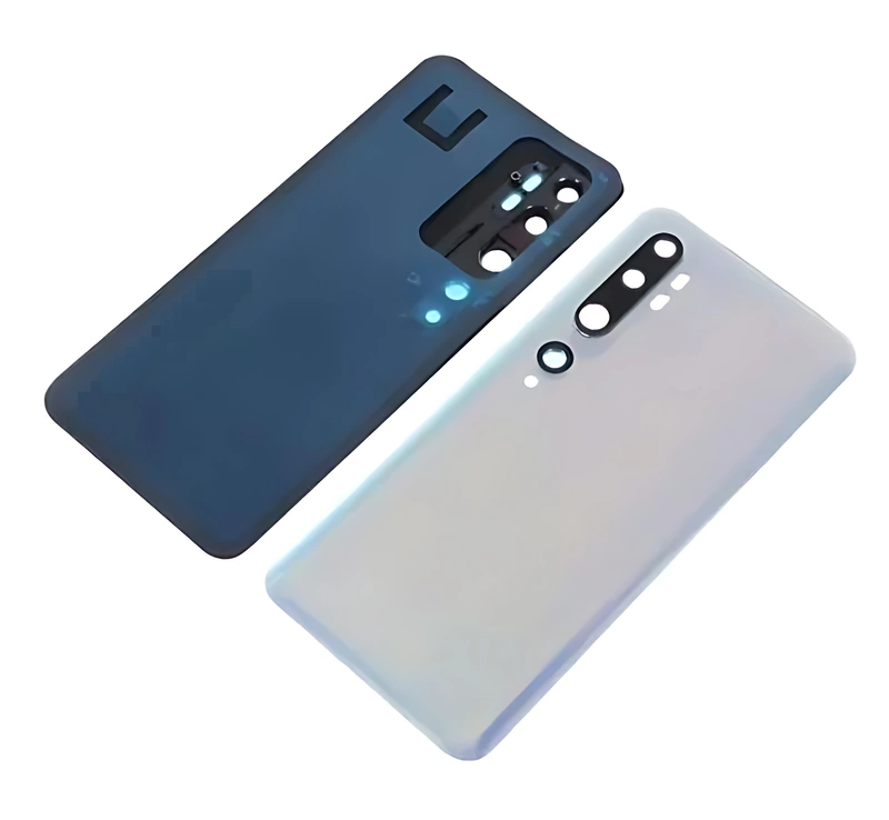 Xiaomi Mi Note 10 - Replacement Battery Cover , Rear Panel With Camera Lens - White