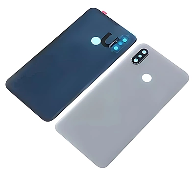 Xiaomi Mi 8 - Replacement Battery Cover , Rear Panel With Camera Lens - White