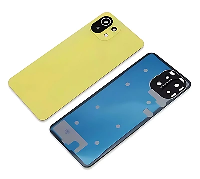 Xiaomi Mi 11 Lite - Replacement Battery Cover , Rear Panel With Camera Lens - Yellow