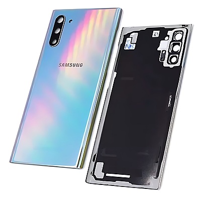 For Samsung Galaxy Note 10 , N970 - Replacement Battery Cover , Rear Panel With Camera Lens - Aura Glow - (Grade C)