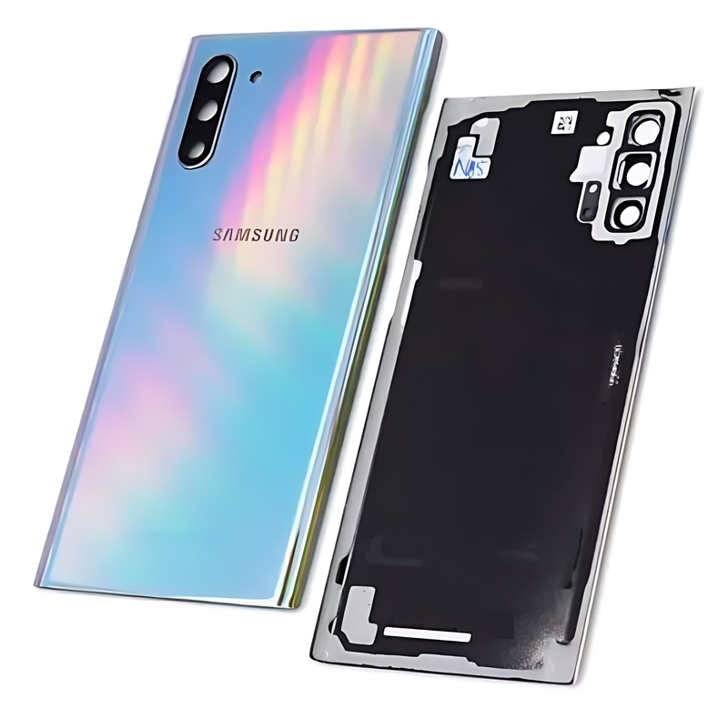 For Samsung Galaxy Note 10 , N970 - Replacement Battery Cover , Rear Panel With Camera Lens - Aura Glow - (Grade C)