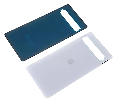 Google Pixel 7a - Replacement Battery Cover Panel With Adhesive - Snow
