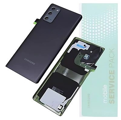 For Samsung Note 20 5G , N981 - Replacement Battery Cover , Rear Panel With Camera Lens - Mystic Grey - Service Pack - GH82 - 23299A