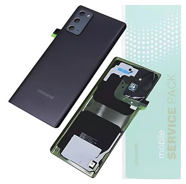 For Samsung Note 20 5G , N981 - Replacement Battery Cover , Rear Panel With Camera Lens - Mystic Grey - Service Pack - GH82 - 23299A