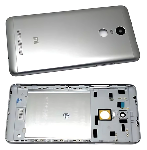 Xiaomi Redmi Note 3 - Replacement Battery Cover With Buttons - Version 2 - Black