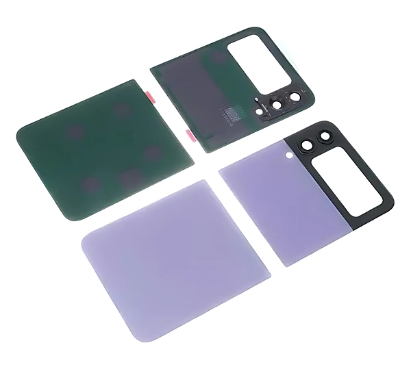 For Samsung Galaxy Z Flip4 , F721 - Replacement Battery Cover With Camera Lens & Adhesive - Bora Purple
