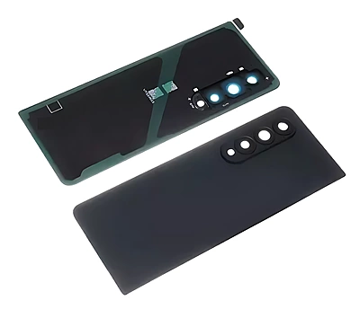 For Samsung Galaxy Z Fold4 , F936 - Replacement Battery Cover With Camera Lens & Adhesive - Phantom Black
