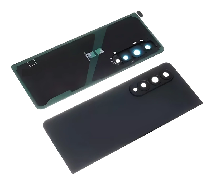 For Samsung Galaxy Z Fold4 , F936 - Replacement Battery Cover With Camera Lens & Adhesive - Phantom Black